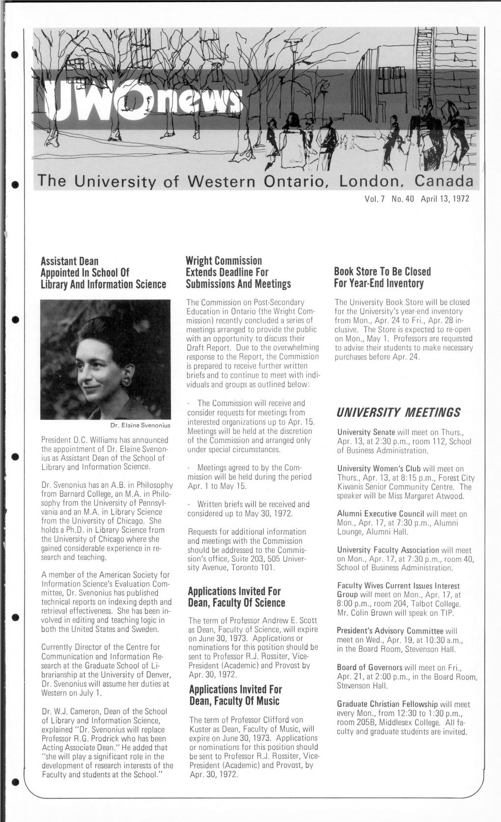 The University of Western Ontario, London, Canada UNIVERSITY