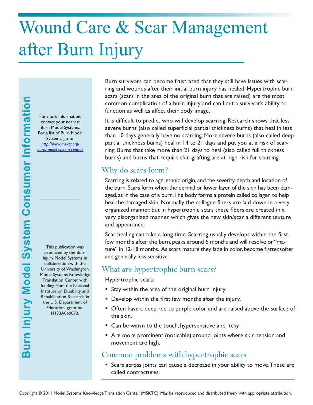 Wound Care & Scar Management After Burn Injury