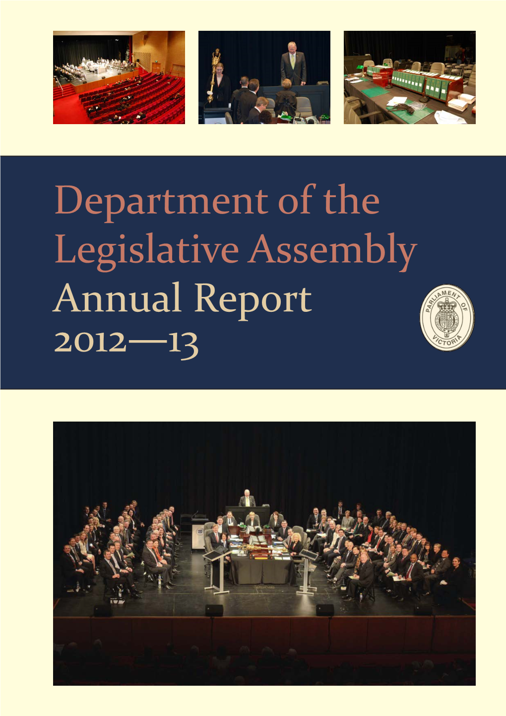 Department of the Legislative Assembly Annual Report 2012—13