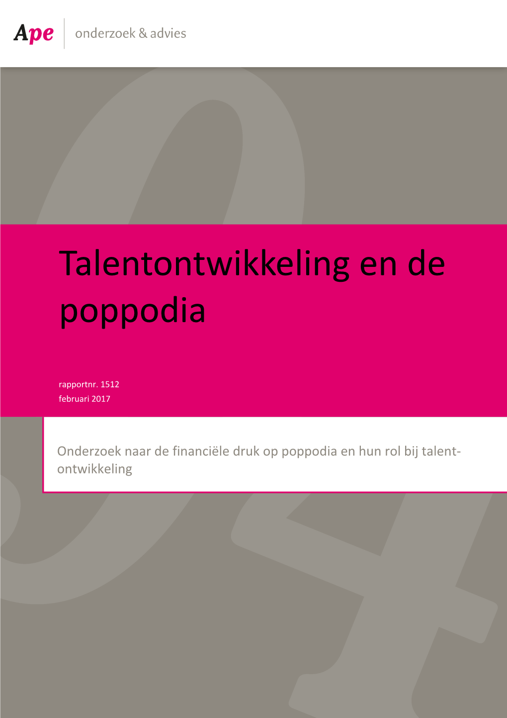 Talentontwikkeling En De Poppodia