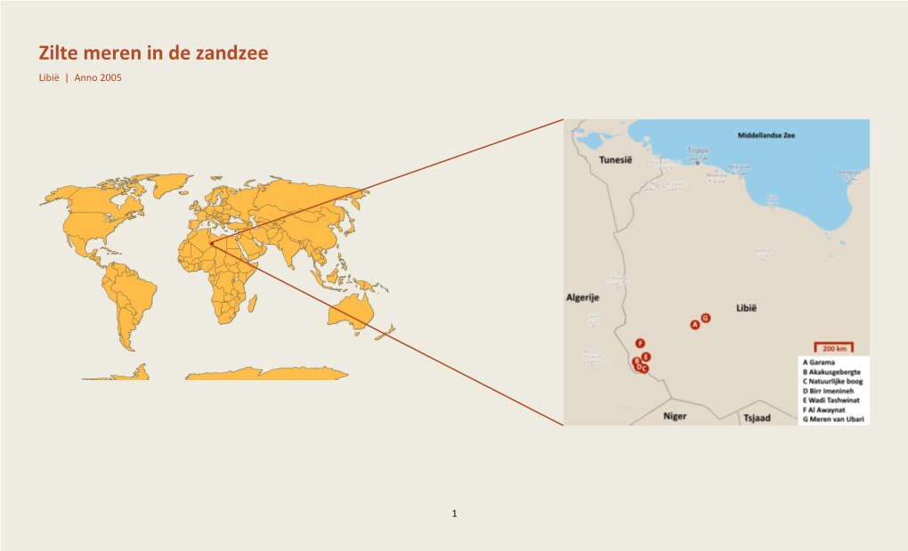 Zilte Meren in De Zandzee Libië | Anno 2005