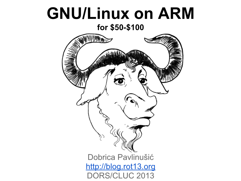 GNU/Linux on ARM for $50-$100