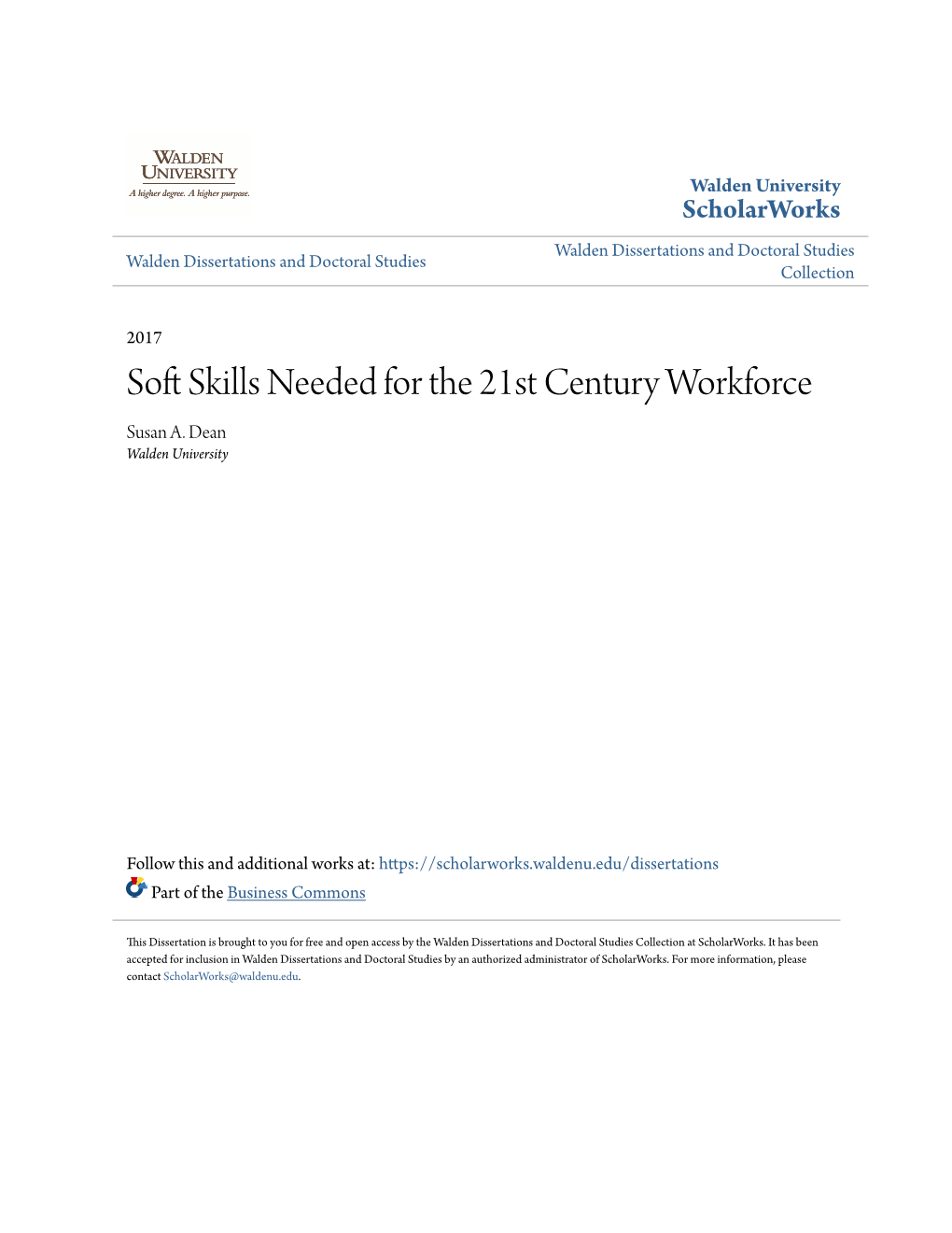 Soft Skills Needed for the 21St Century Workforce