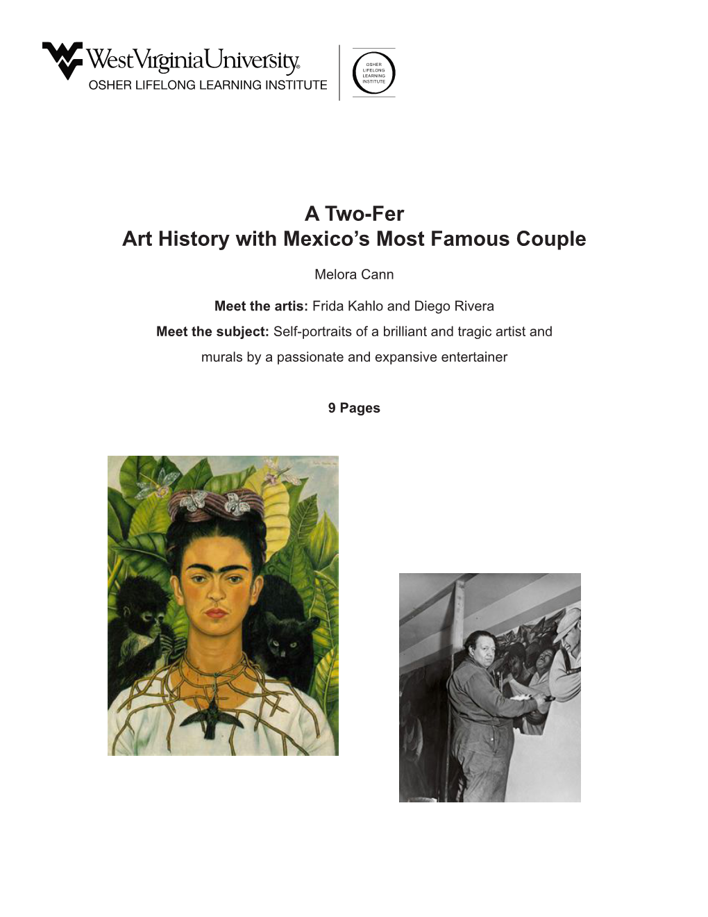 A Two-Fer Art History with Mexico's Most Famous Couple