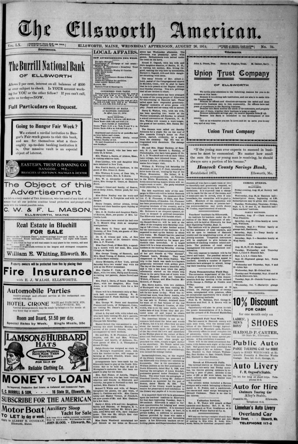 Ellsworth American : August 26, 1914