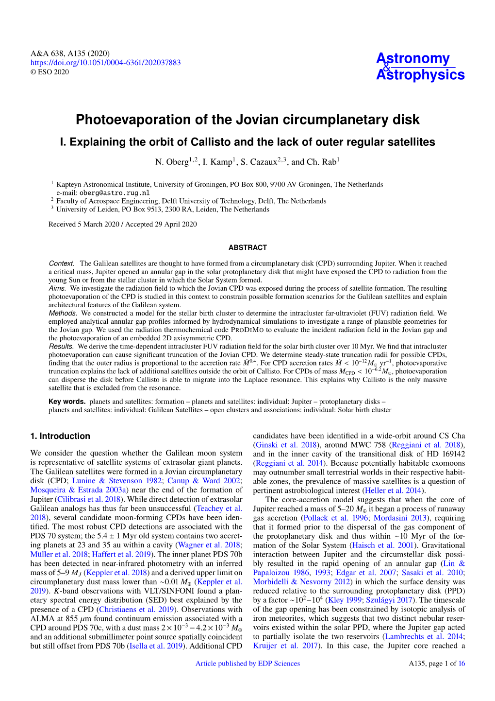 Photoevaporation of the Jovian Circumplanetary Disk I