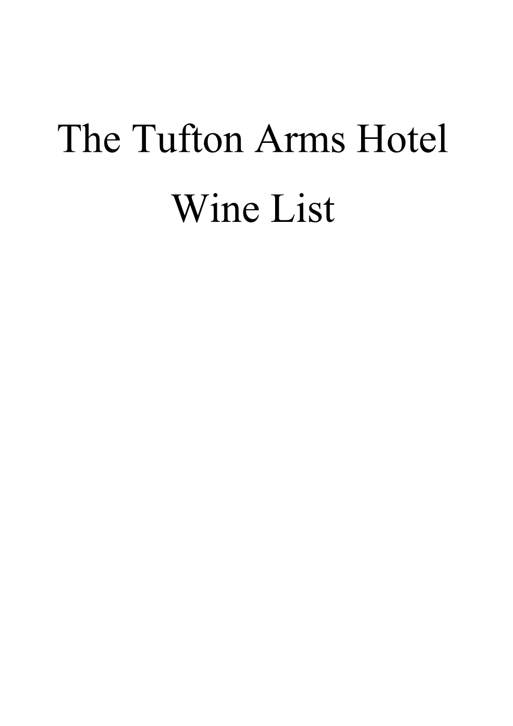 The Tufton Arms Hotel