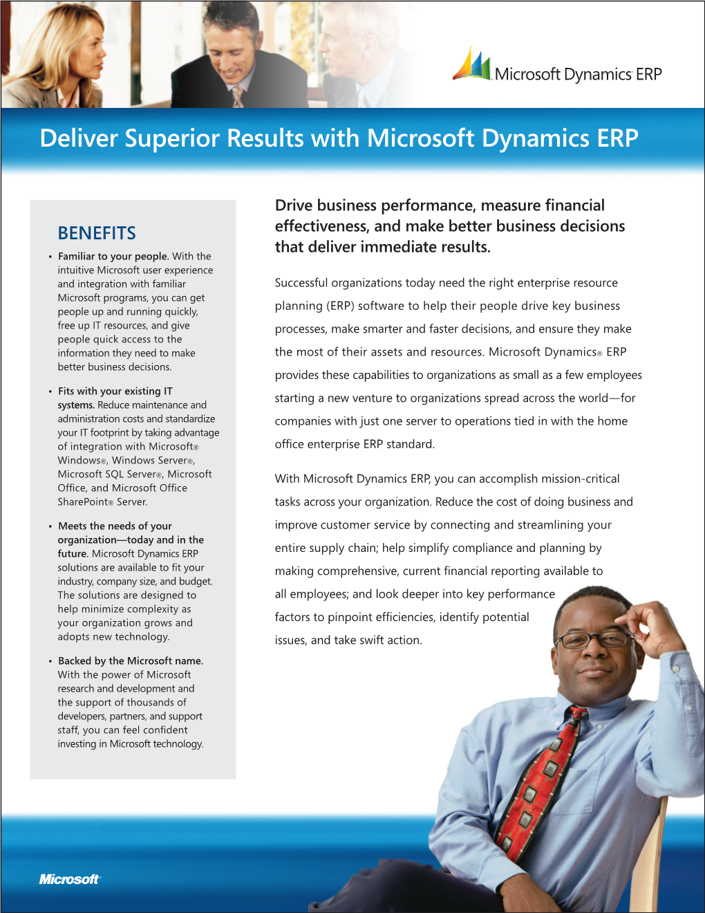 Microsoft Dynamics ERP Brochure