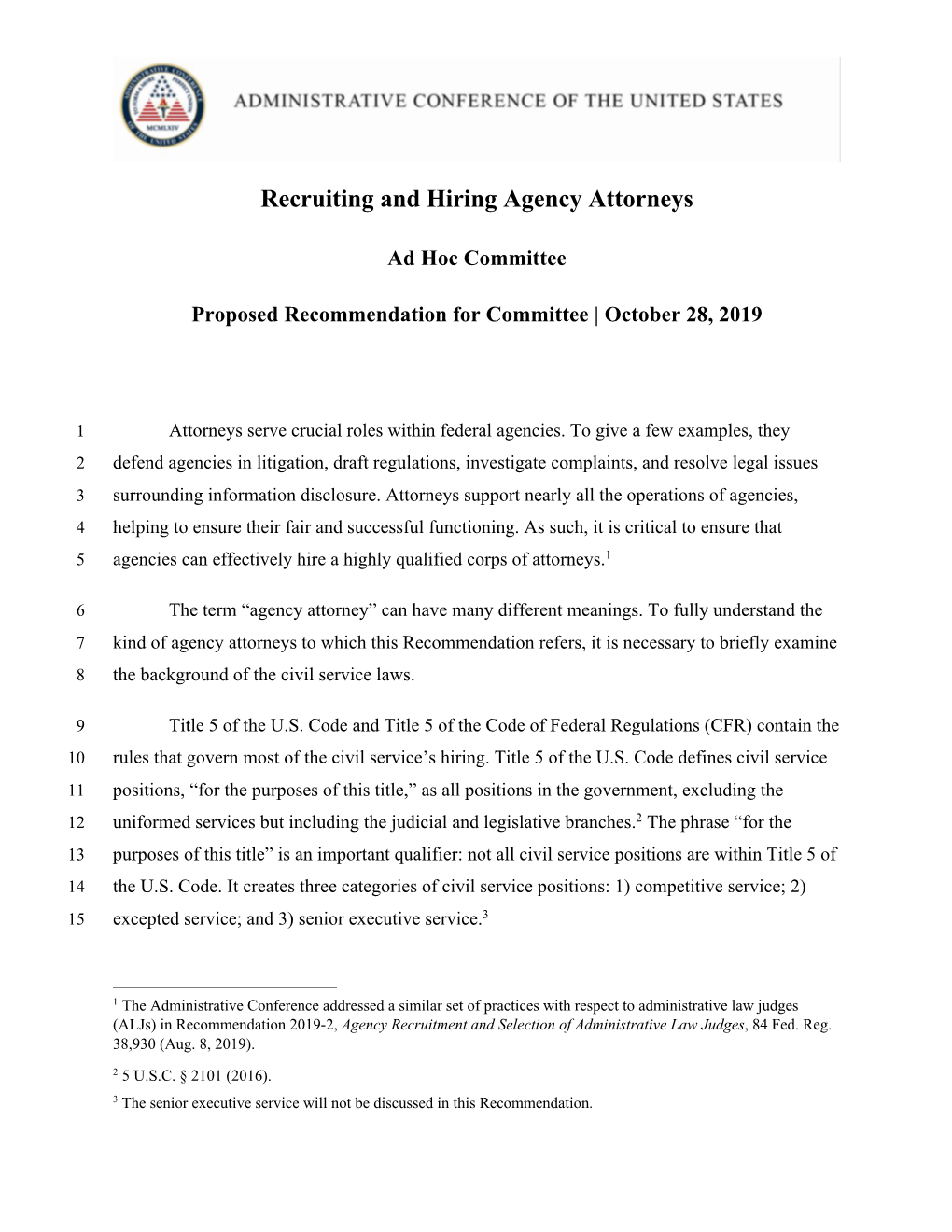 Recruiting and Hiring Agency Attorneys