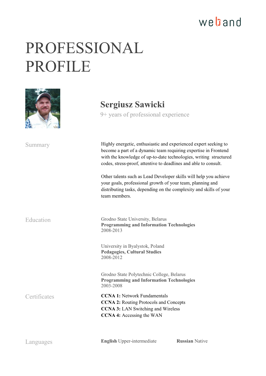 Professional Profile