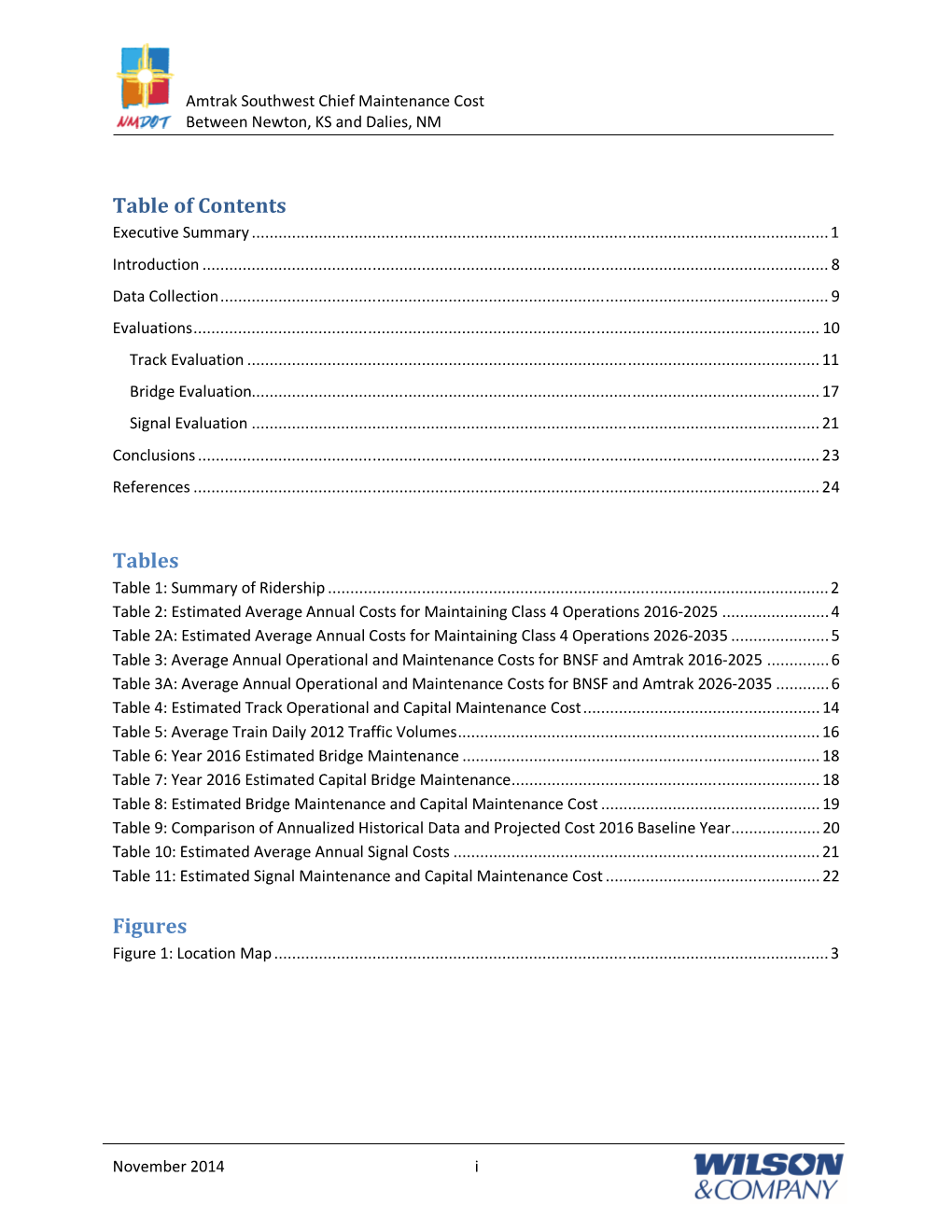 Wilson & Company Maintenance Study