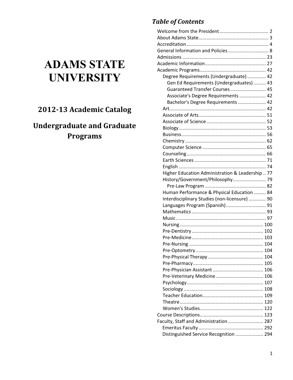 Adams State University