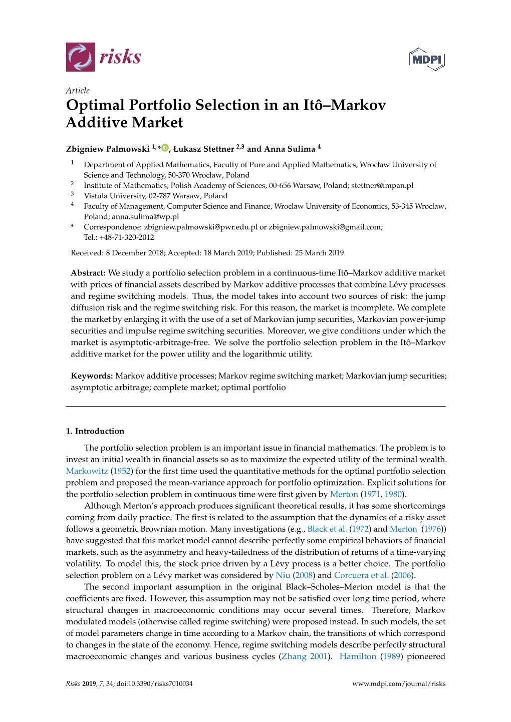 Optimal Portfolio Selection in an Itô–Markov Additive Market