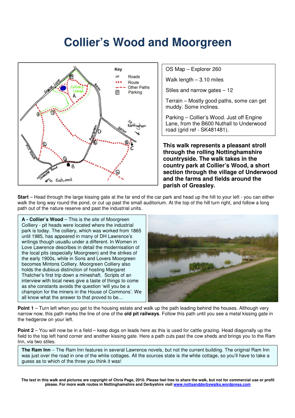 Colliers Wood & Moorgreen Walk