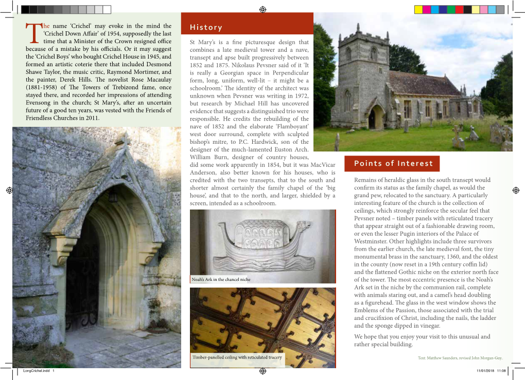 Long Crichel Church Guide