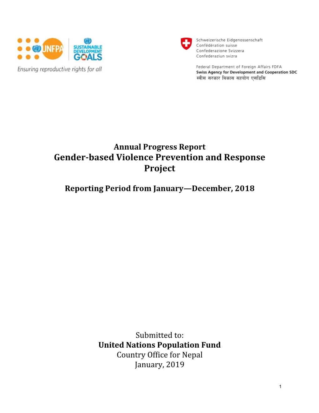 Gender-Based Violence Prevention and Response Project