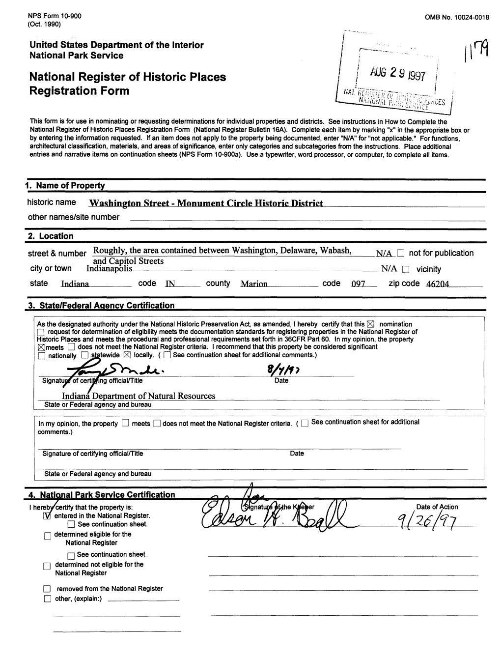 National Register of Historic Places Registration Form