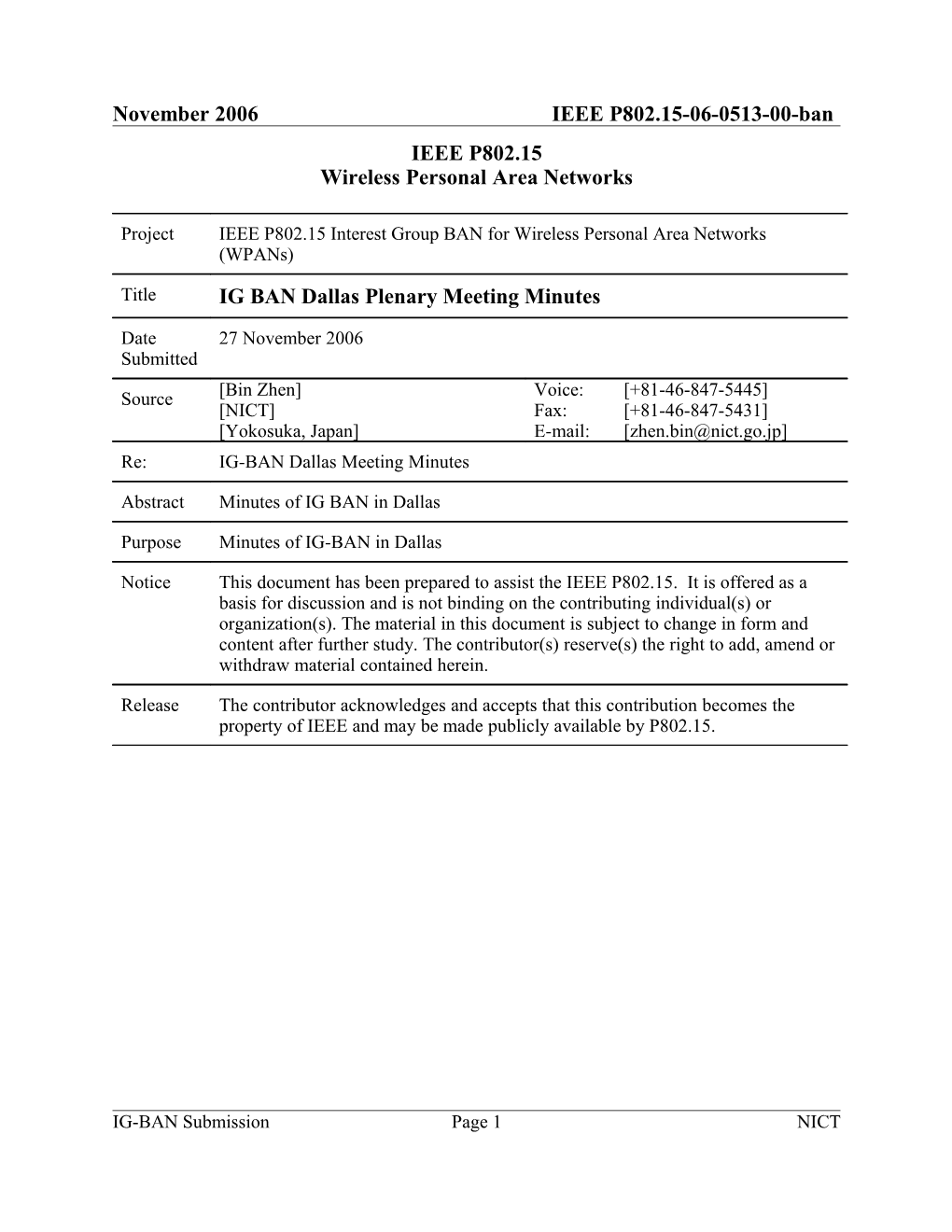 Wireless Personal Area Networks s13