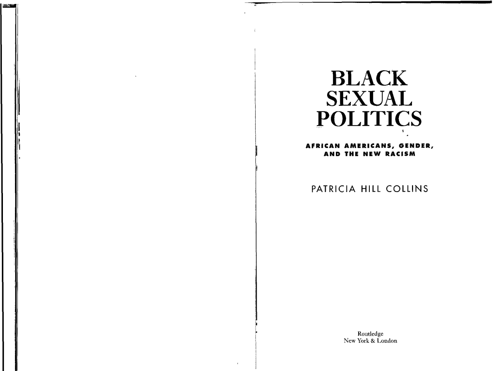 Black Sexual Politics, Chapter 3