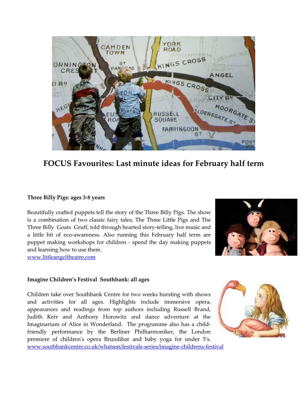 FOCUS Favourites: Last Minute Ideas for February Half Term