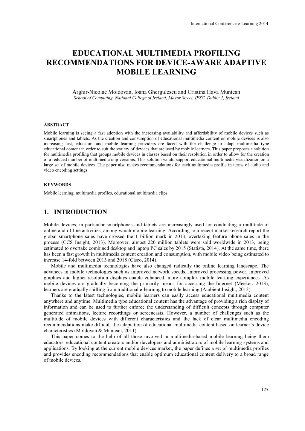 Educational Multimedia Profiling Recommendations for Device-Aware Adaptive Mobile Learning