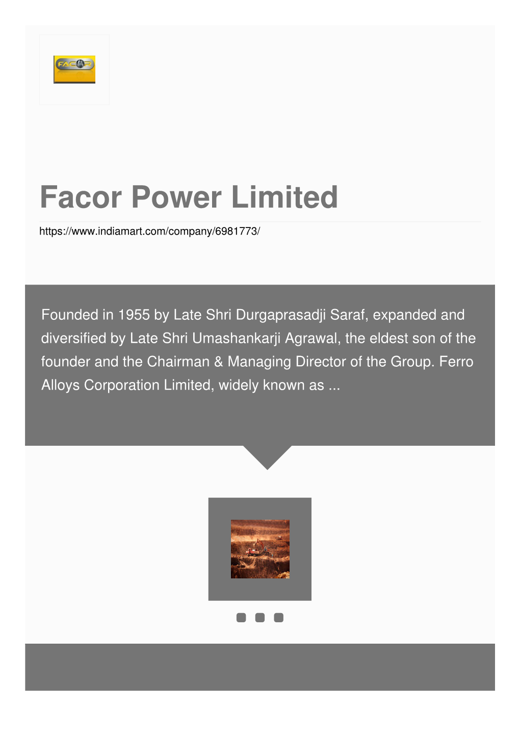 Facor Power Limited