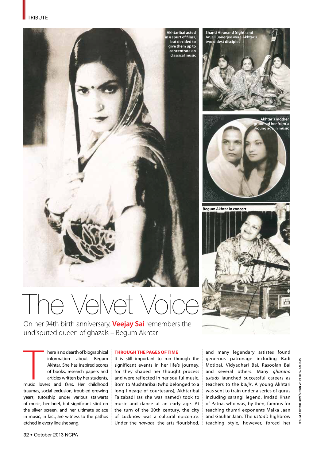 The Velvet Voice on Her 94Th Birth Anniversary, Veejay Sai Remembers the Undisputed Queen of Ghazals – Begum Akhtar