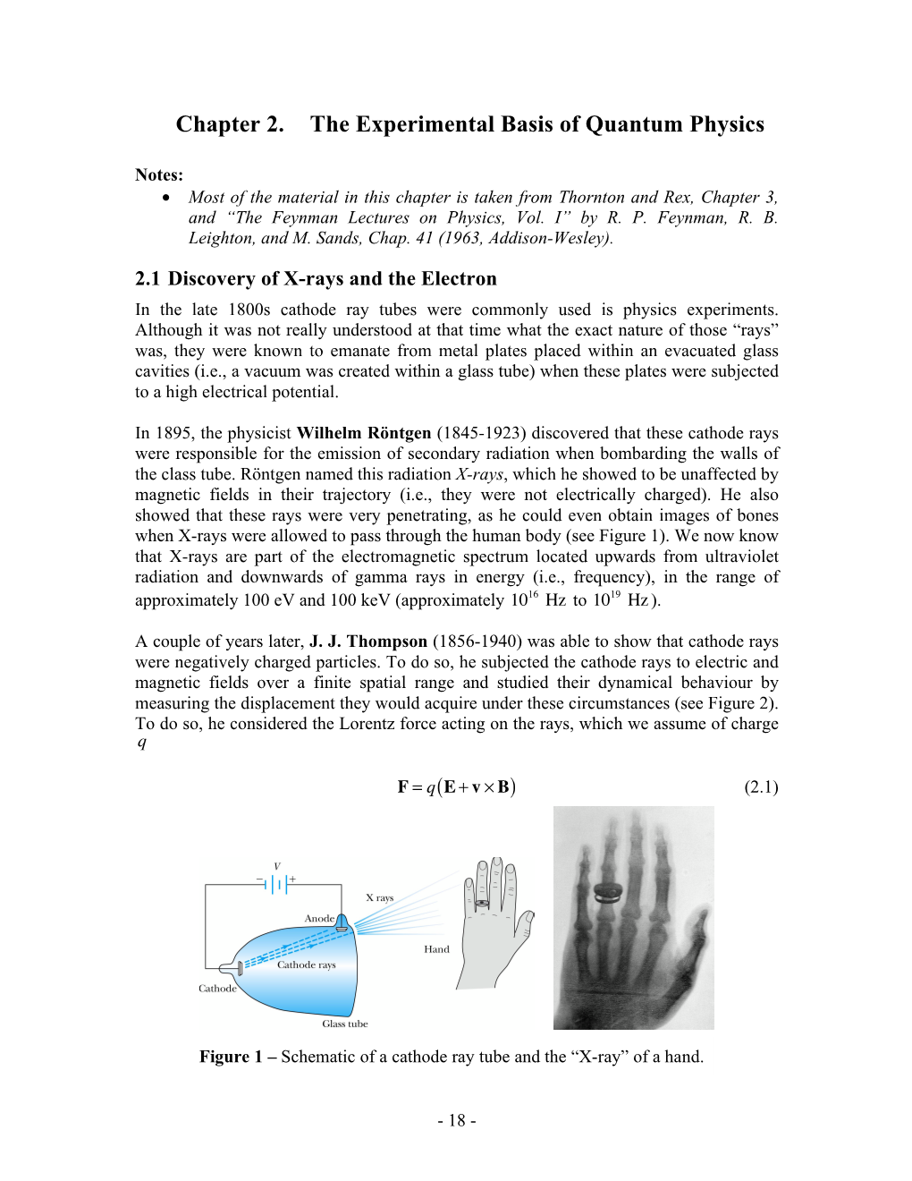 Chapter 2. the Experimental Basis of Quantum Physics