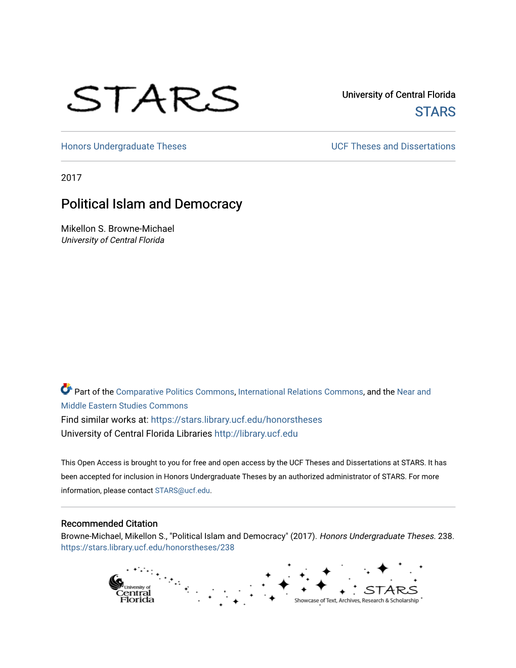 Political Islam and Democracy