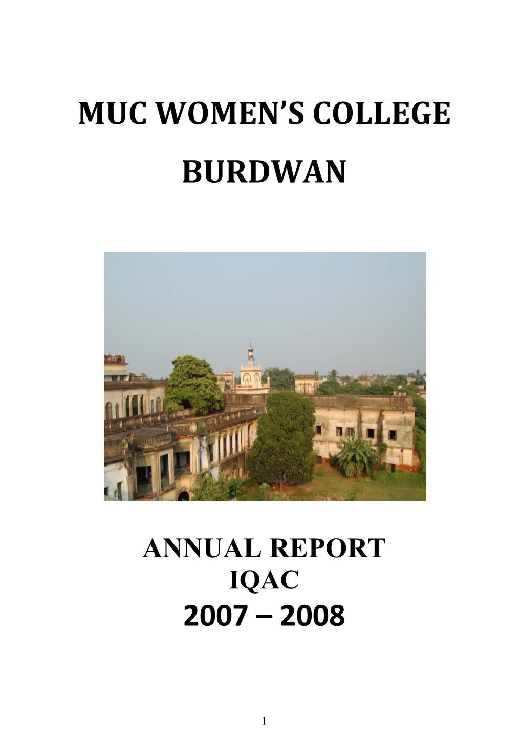 Muc Women's College Burdwan