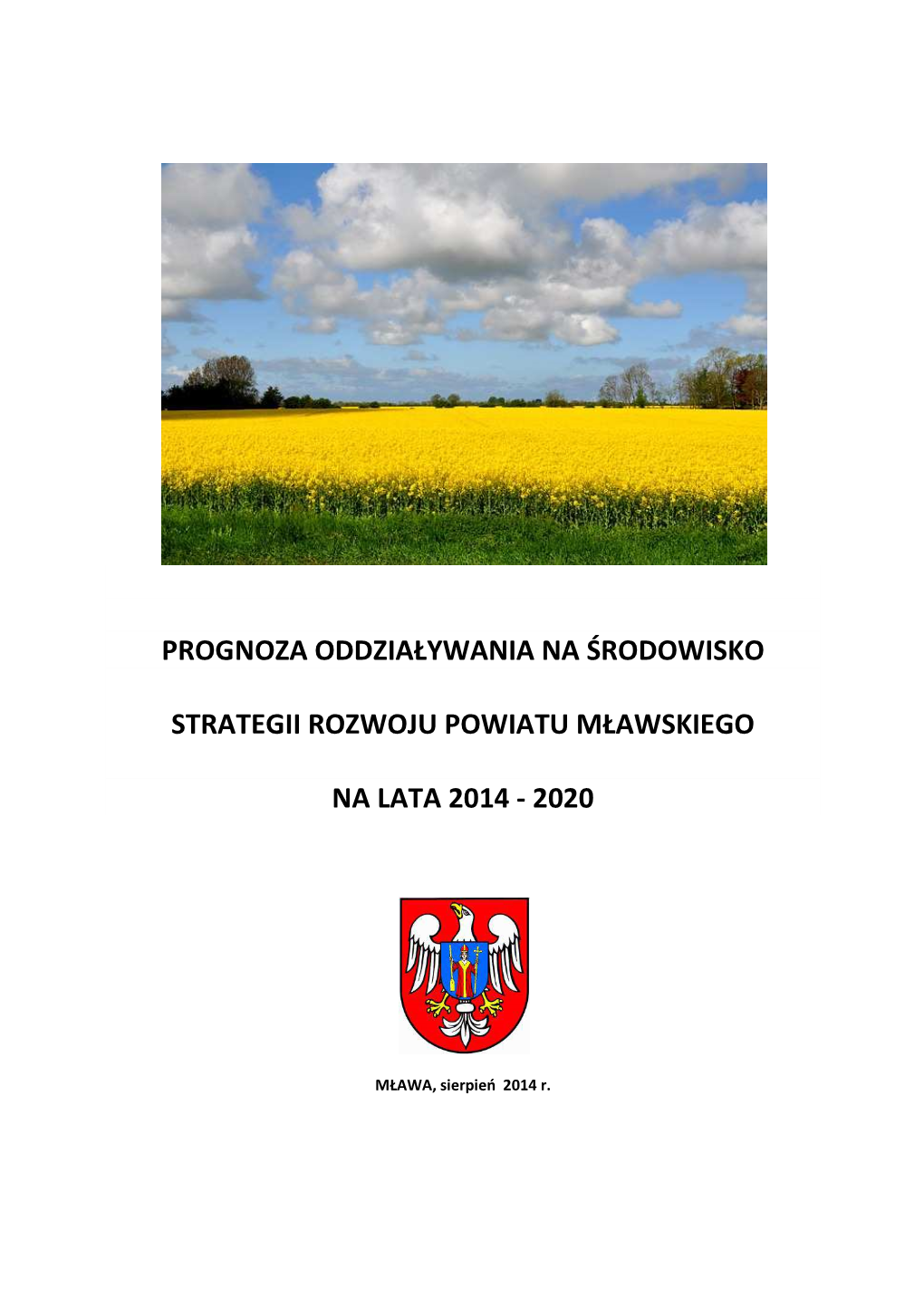 Prognoza Oddziaływania Na Środowisko Strategii Rozwoju