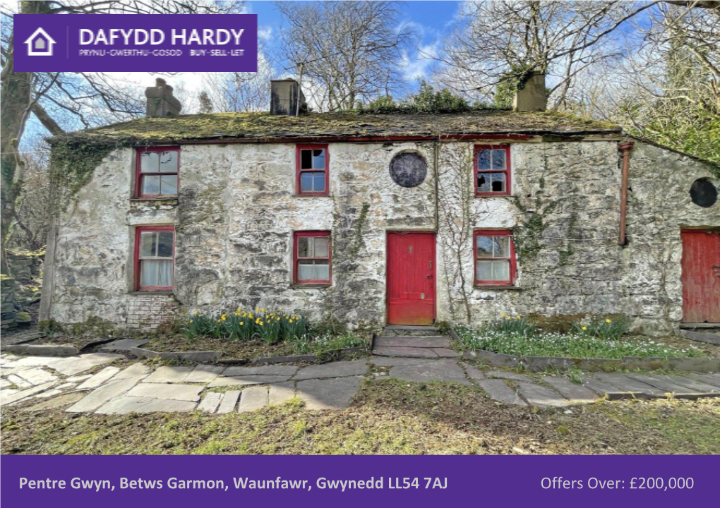 Pentre Gwyn, Betws Garmon, Waunfawr, Gwynedd LL54 7AJ Offers Over: £200,000