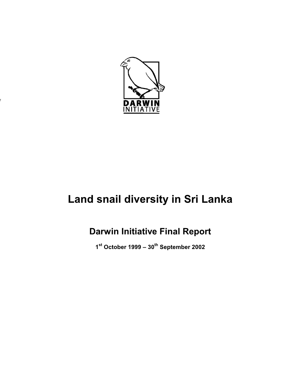 Land Snail Diversity in Sri Lanka
