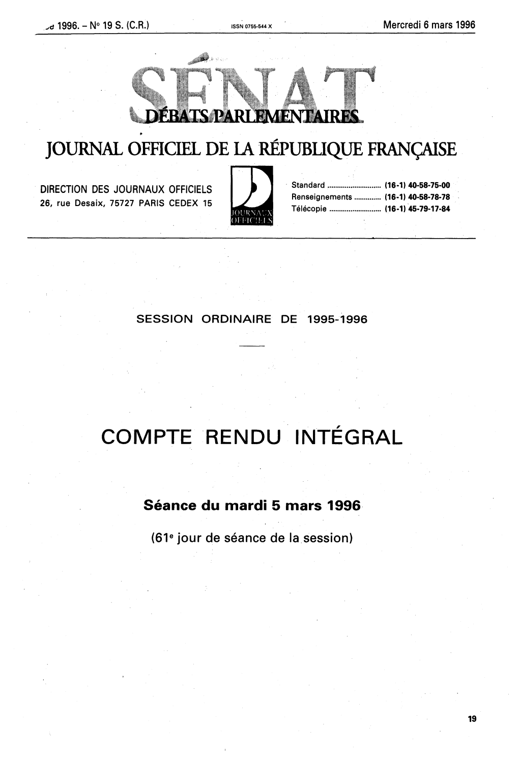 Compte Rendu Intégral