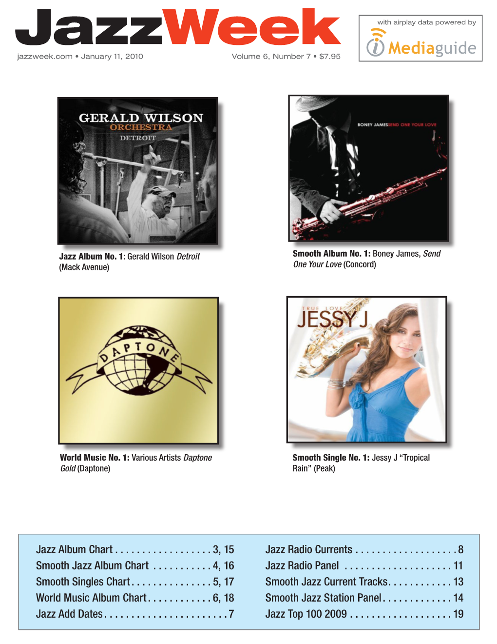 Jazzweek with Airplay Data Powered by Jazzweek.Com • January 11, 2010 Volume 6, Number 7 • $7.95