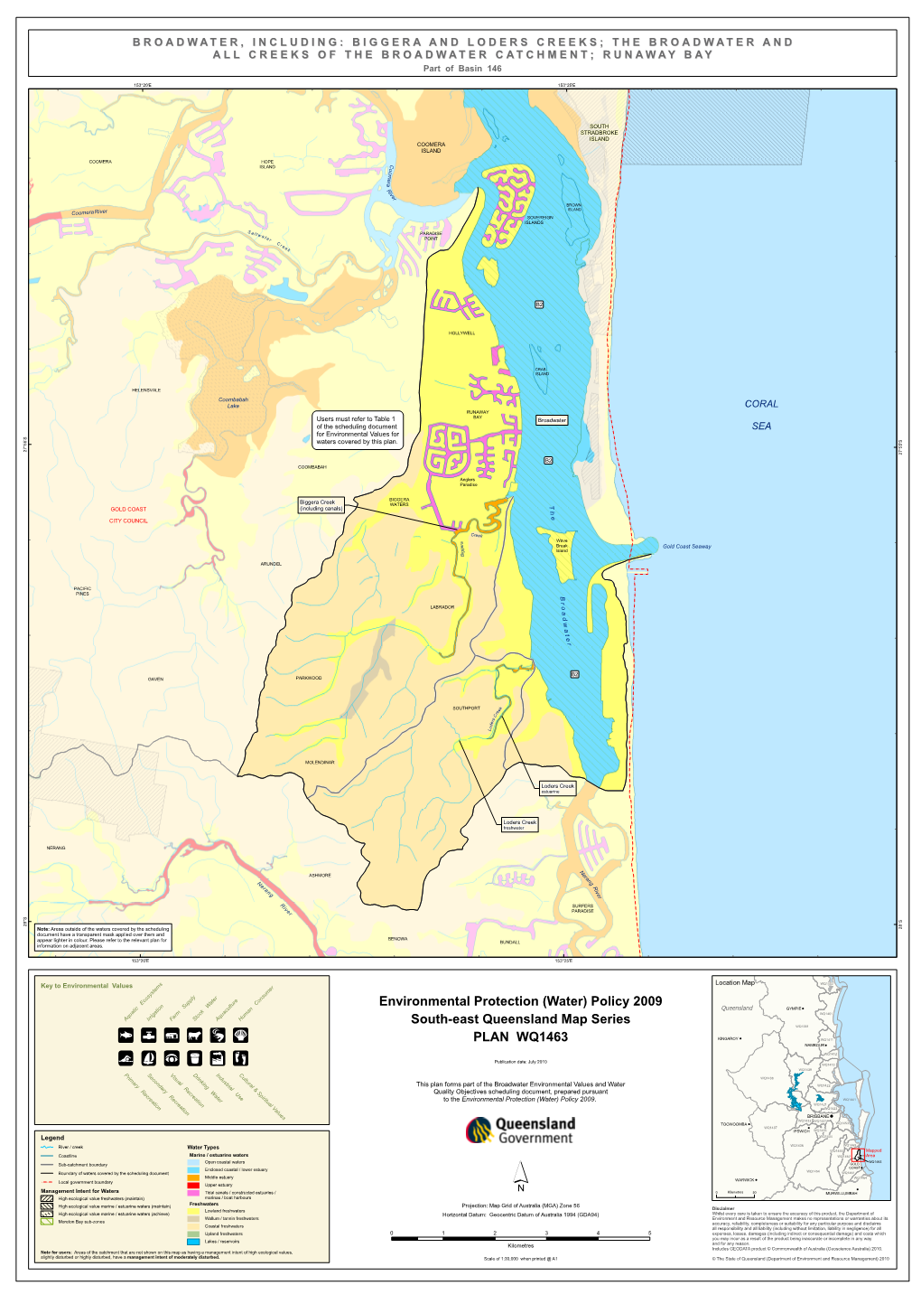 Broadwater Environmental Values and Water Quality Objectives (Plan)