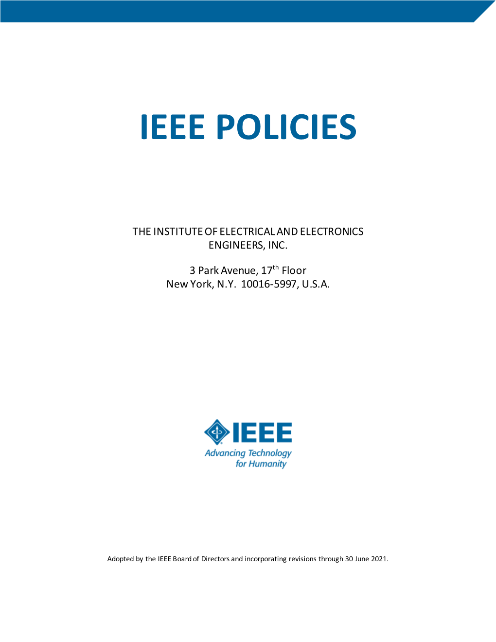 Ieee Policies