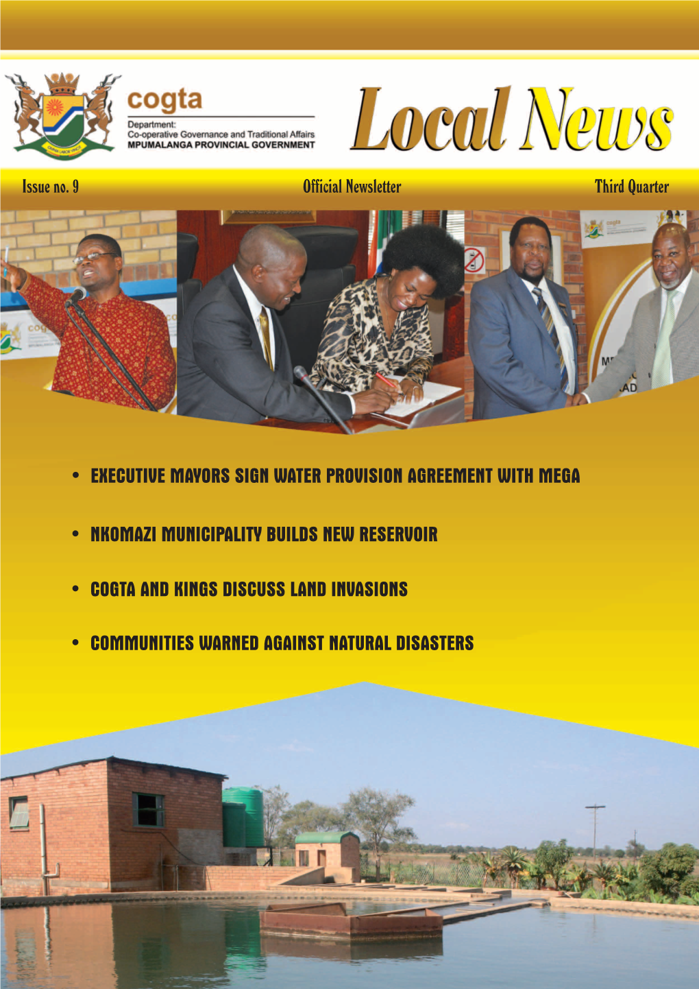 • Nkomazi Municipality Builds New Reservoir • Cogta And