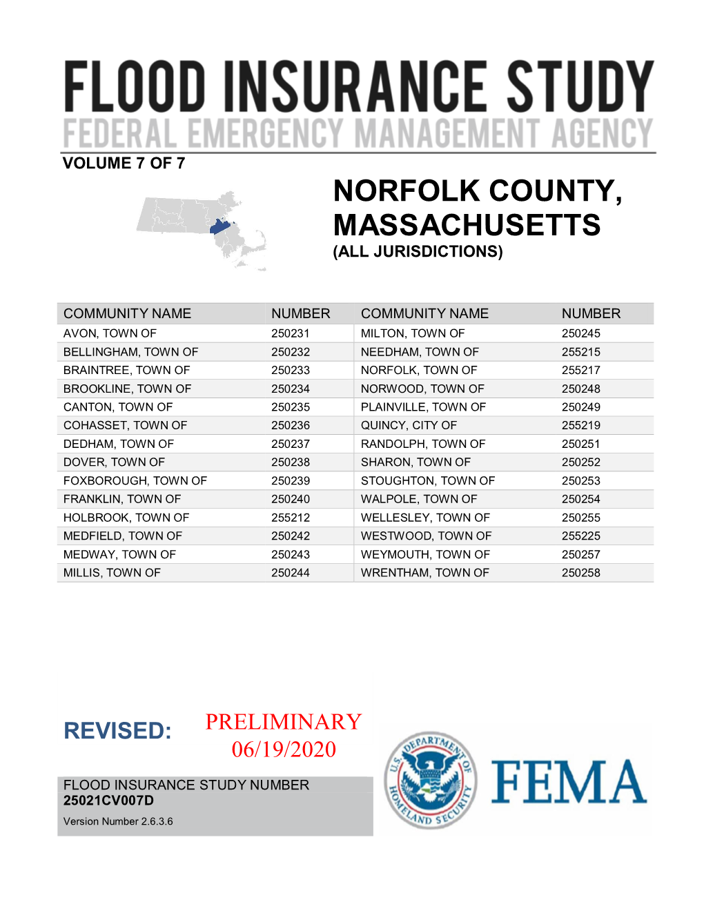 Norfolk County, Massachusetts (All Jurisdictions)