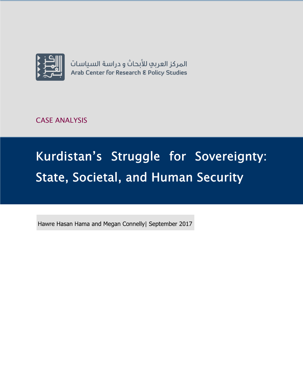Kurdistan's Struggle for Sovereignty: State, Societal, and Human Security