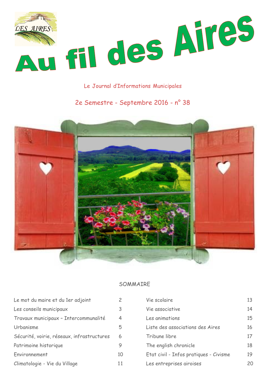 Septembre 2016 - N° 38