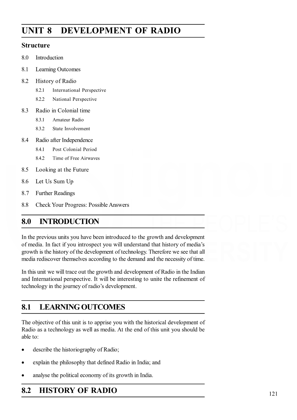 Unit 8 Development of Radio