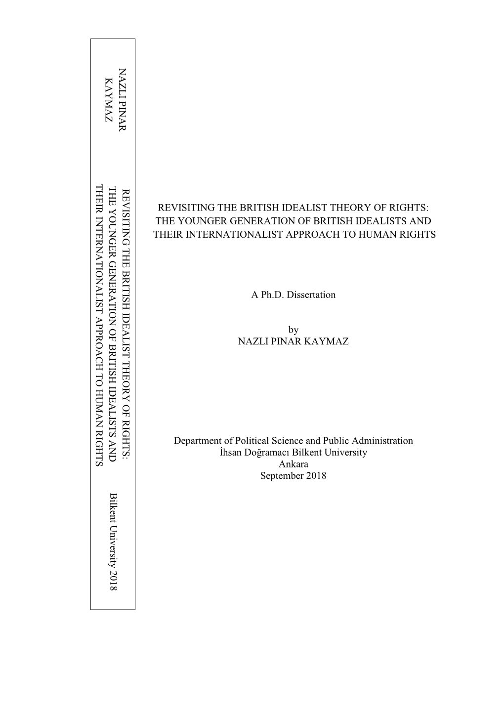 Revisiting the British Idealist Theory of Rights: the Younger Generation of British Idealists and Their Internationalist Approach to Human Rights