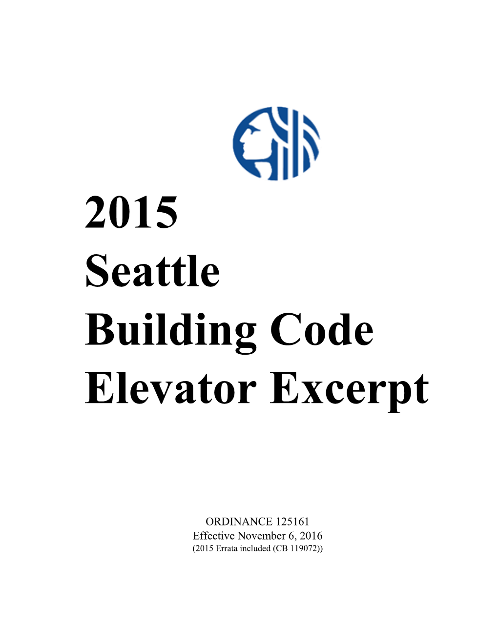 2015 Seattle Building Code Elevator Excerpt