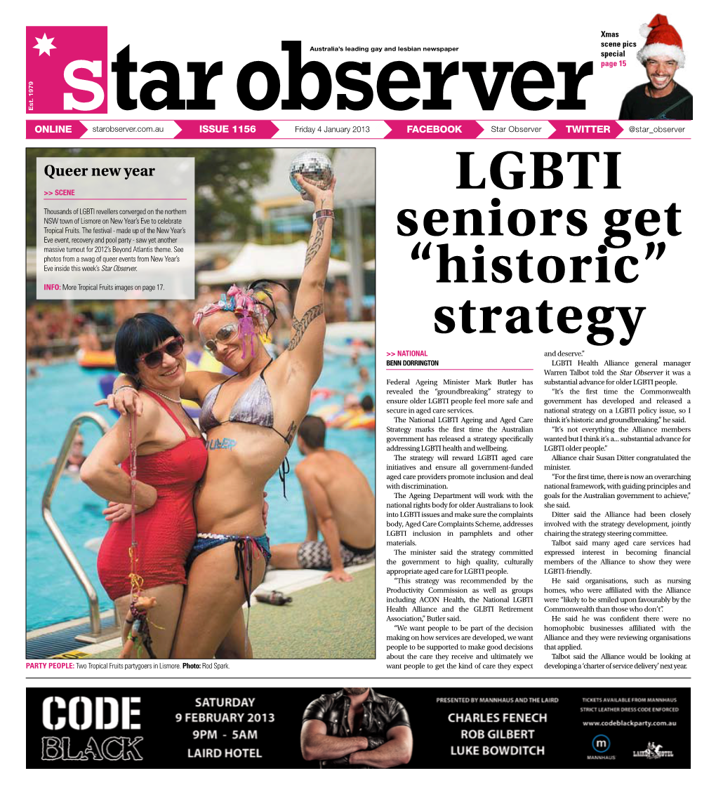 LGBTI Seniors Get “Historic” Strategy