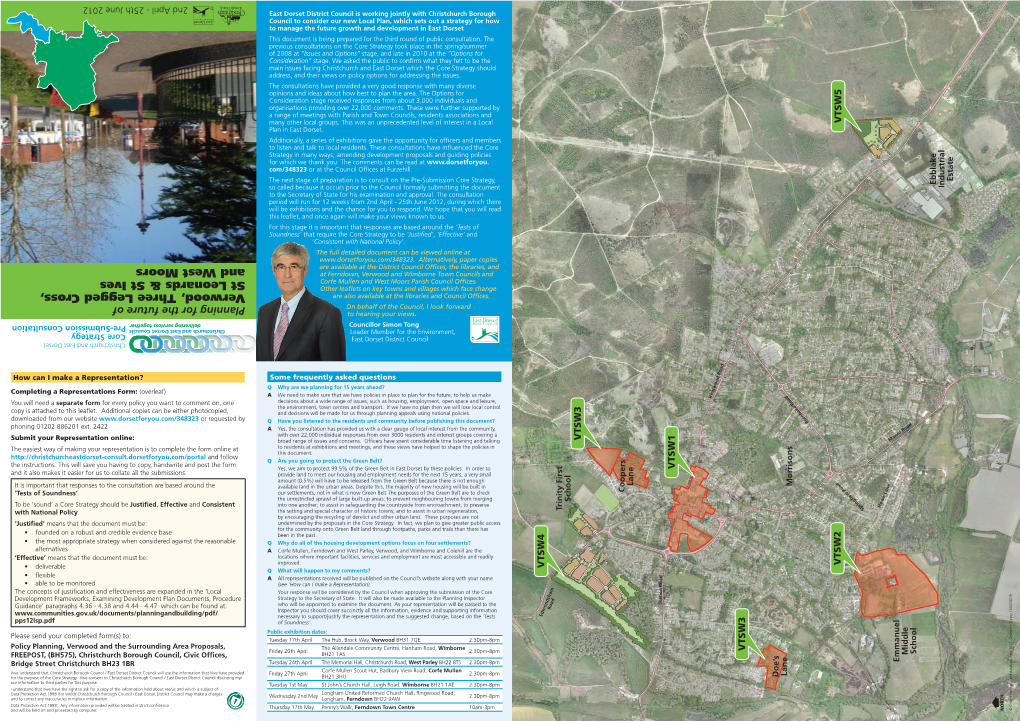 Planning for the Future of Verwood, Three Legged Cross, St Leonards