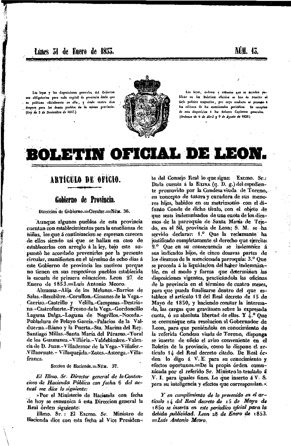 Boletin Oficial De Leon