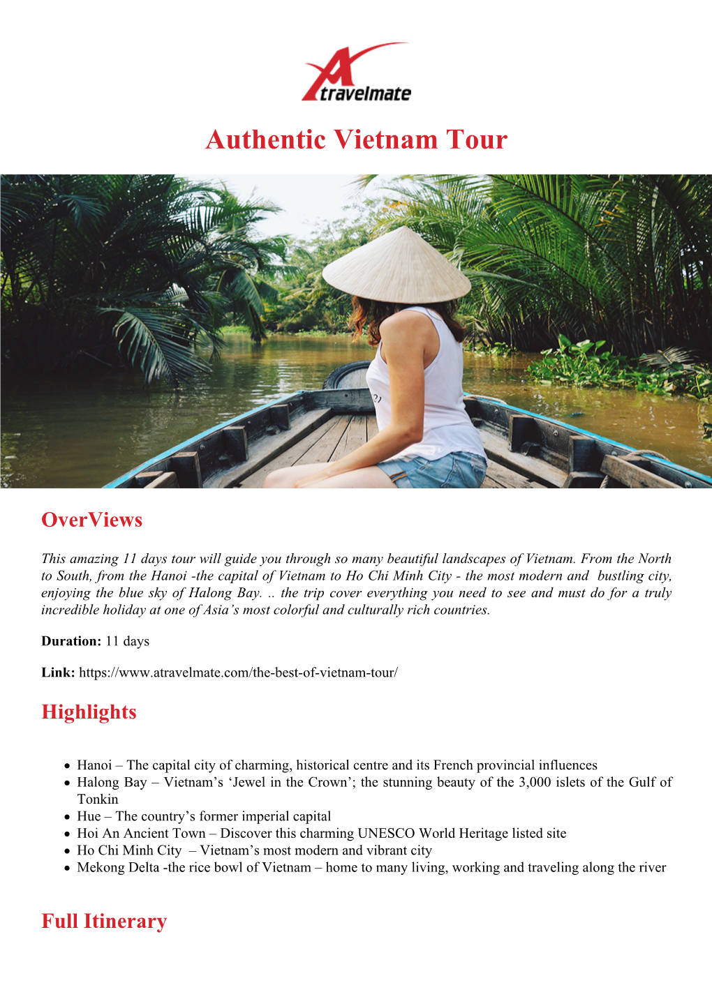 Authentic Vietnam Tour