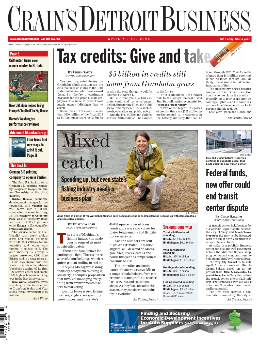Tax Credits: Give and Take Mixed Catch