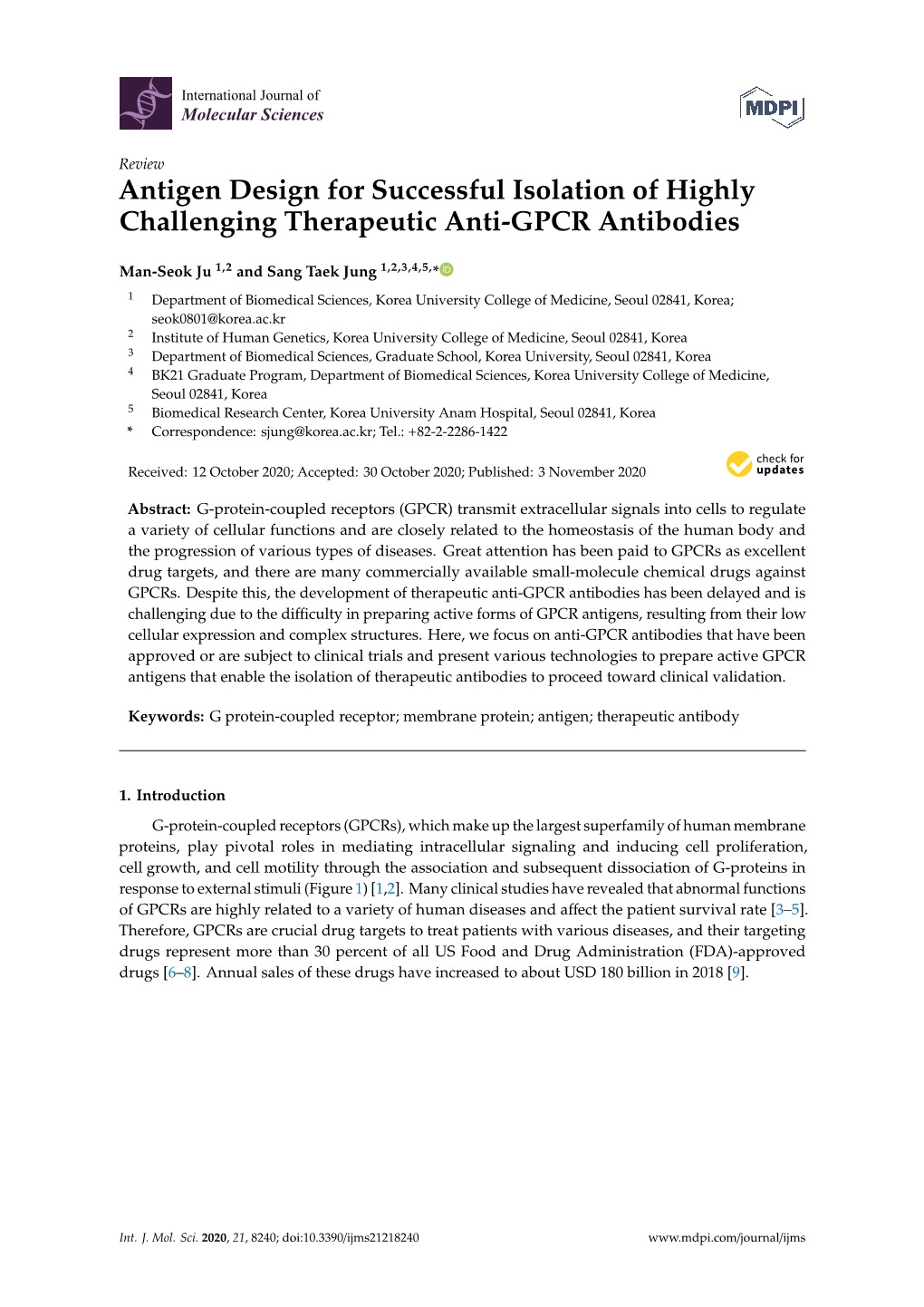 Antigen Design for Successful Isolation of Highly Challenging Therapeutic Anti-GPCR Antibodies